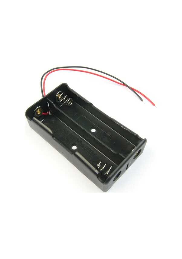 18650 Battery Holder Dual slot– 18650 Pil için 2’li Pil Yuvası (18650-2) – Pil Yatağı